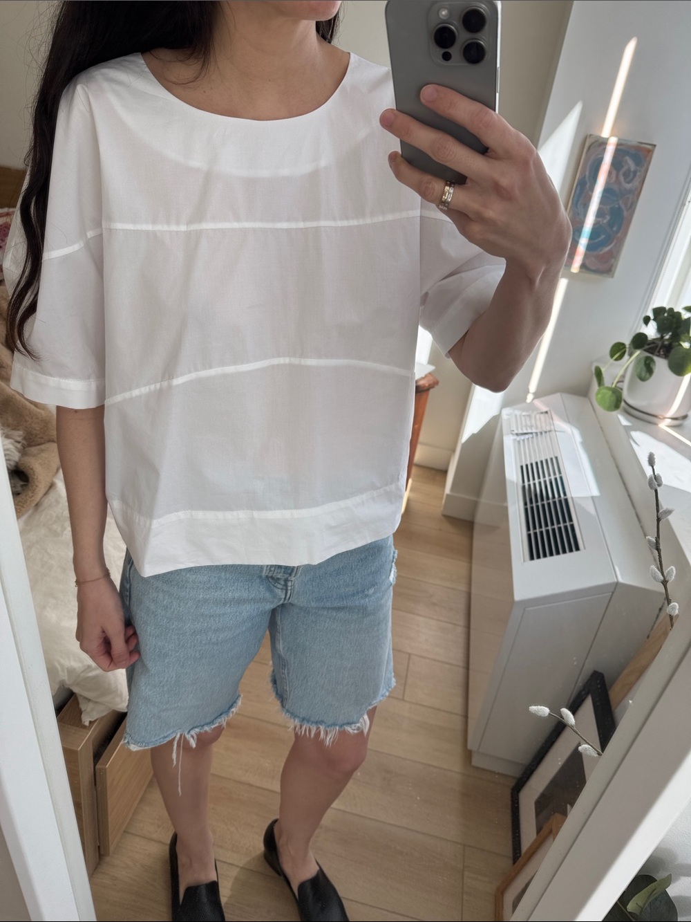 Rachel Comey white rugby cotton top size 2